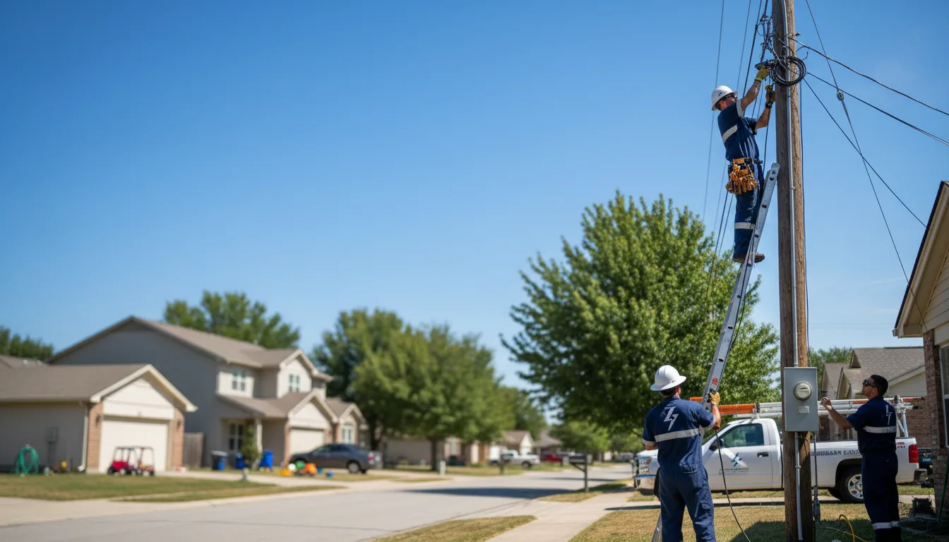 Residential electrician providing installation services in Davey, NE